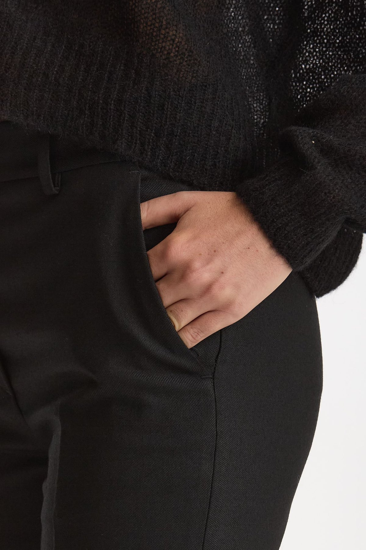 Pantalone flare nero donna Grifoni - 5
