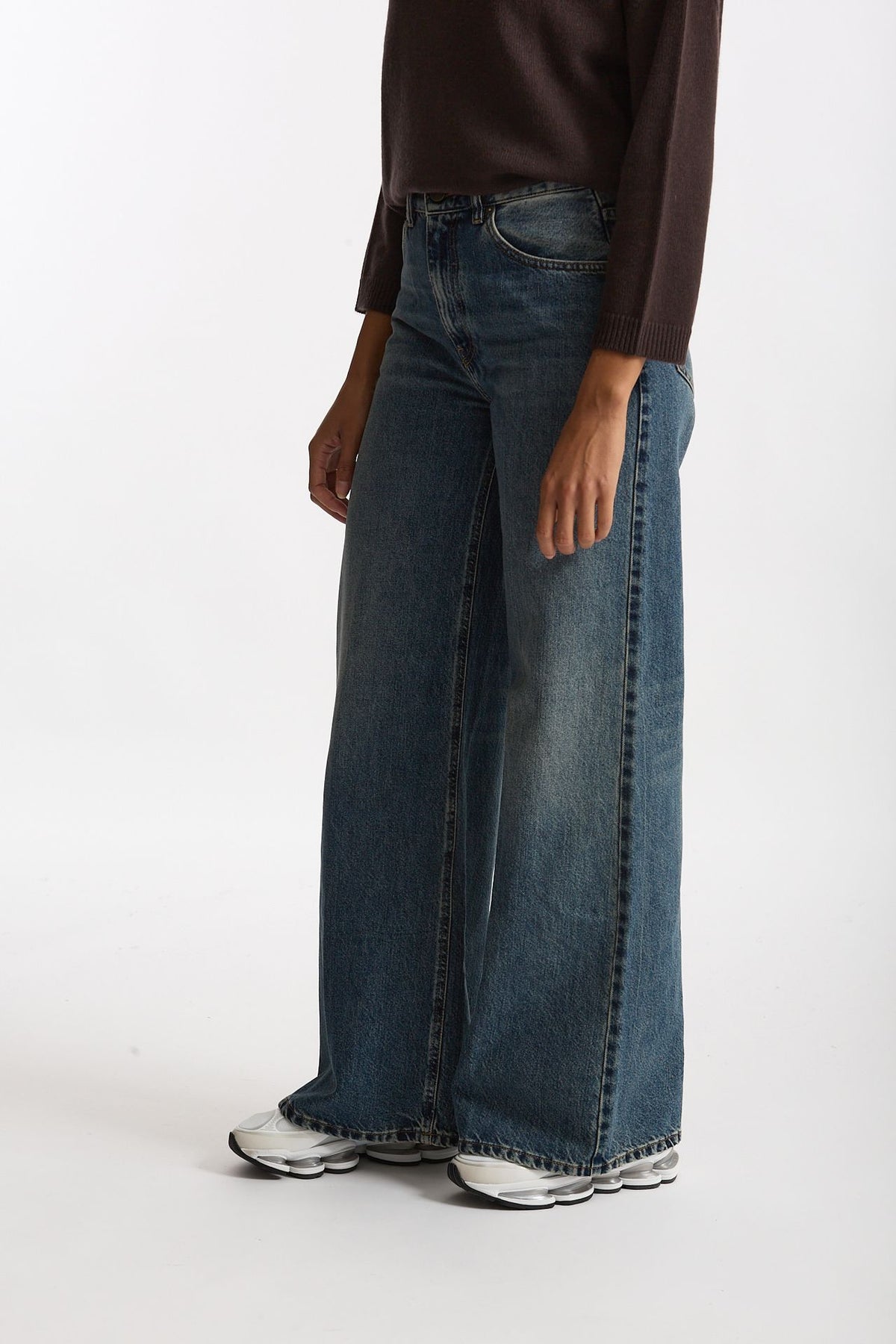 Jeans wide leg BETHEL lavaggio medio donna Grifoni - 3