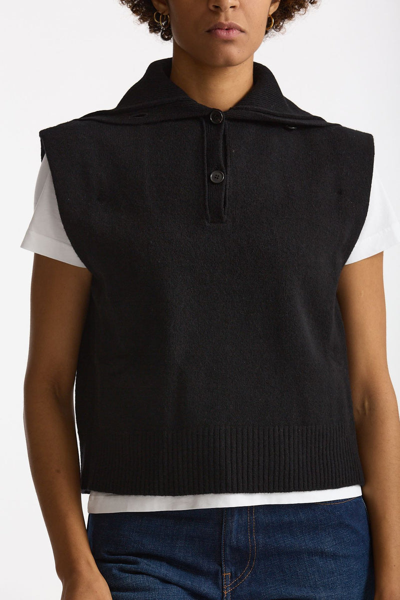 Gilet in lana nero donna Grifoni - 4