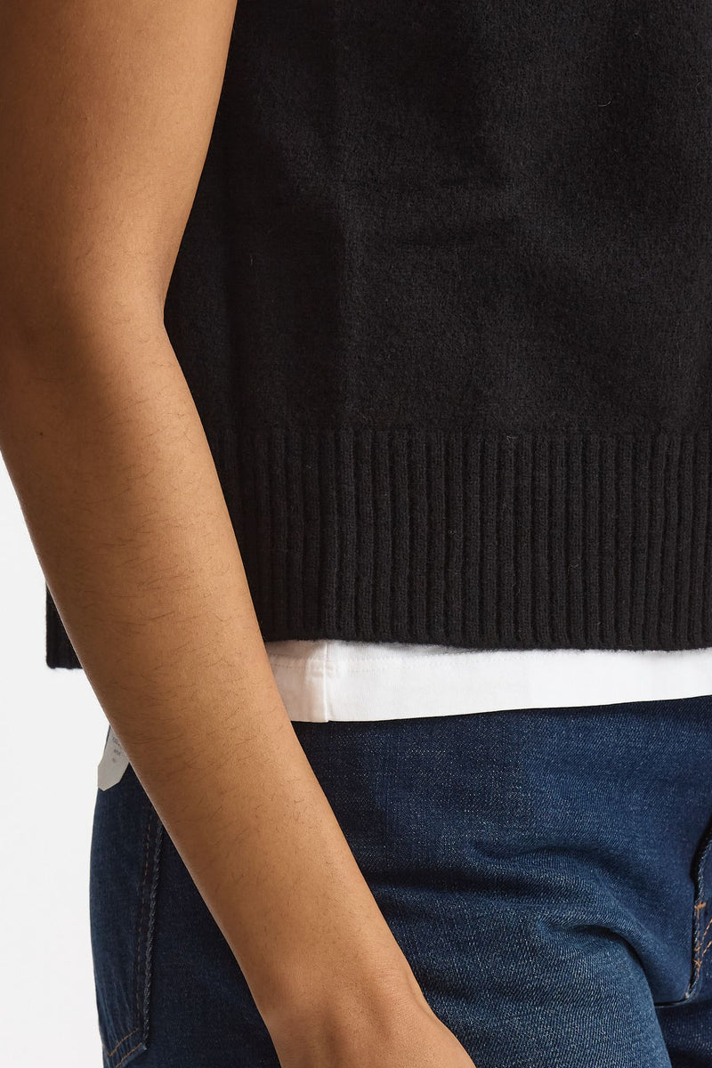 Gilet in lana nero donna Grifoni - 5