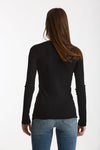 Maglia slim in lana e alpaca nero donna Grifoni - 2