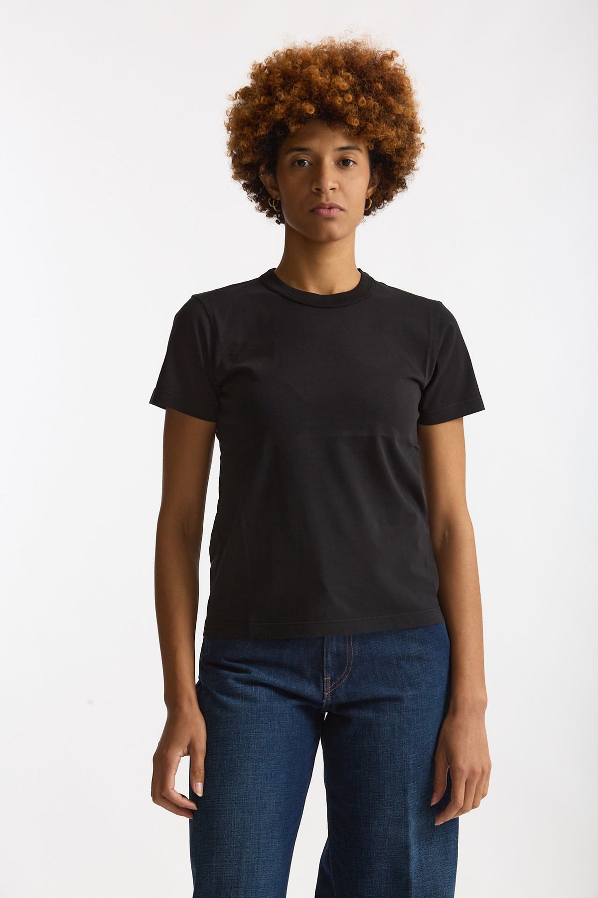 T-shirt basic in cotone nero donna Grifoni - 2