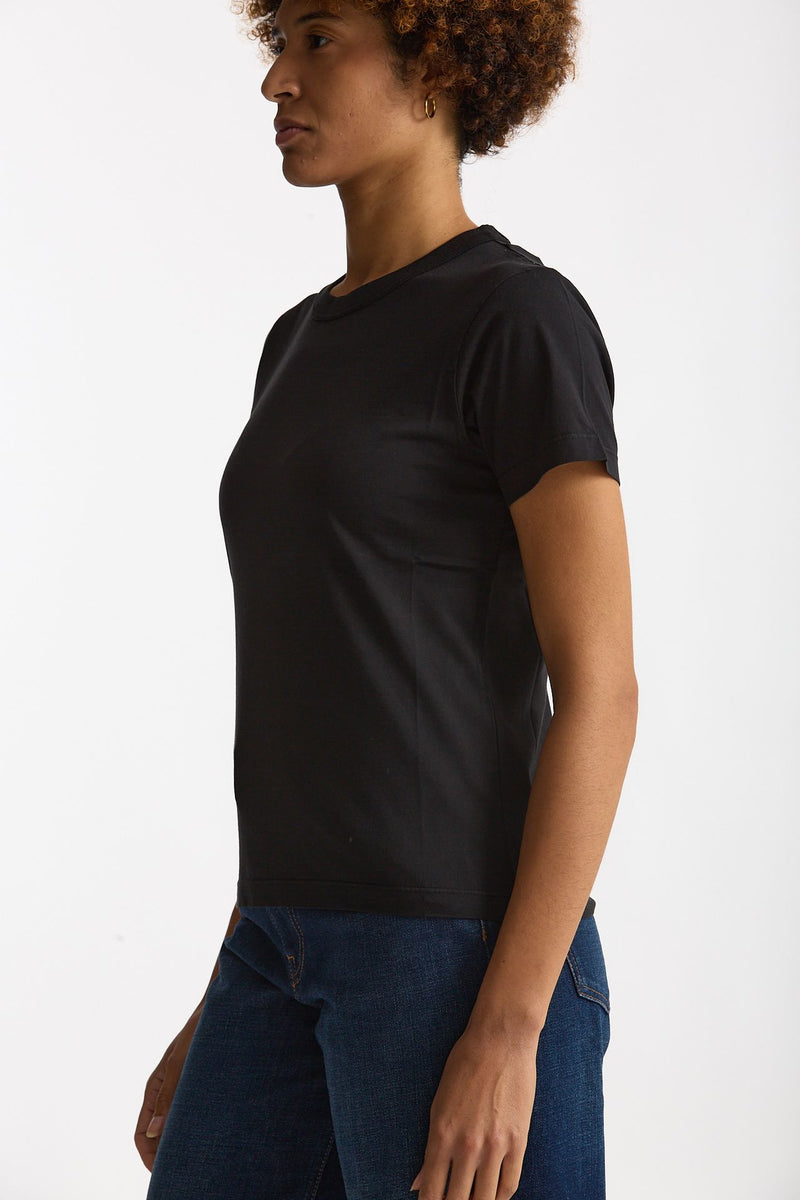 T-shirt basic in cotone nero donna Grifoni - 1