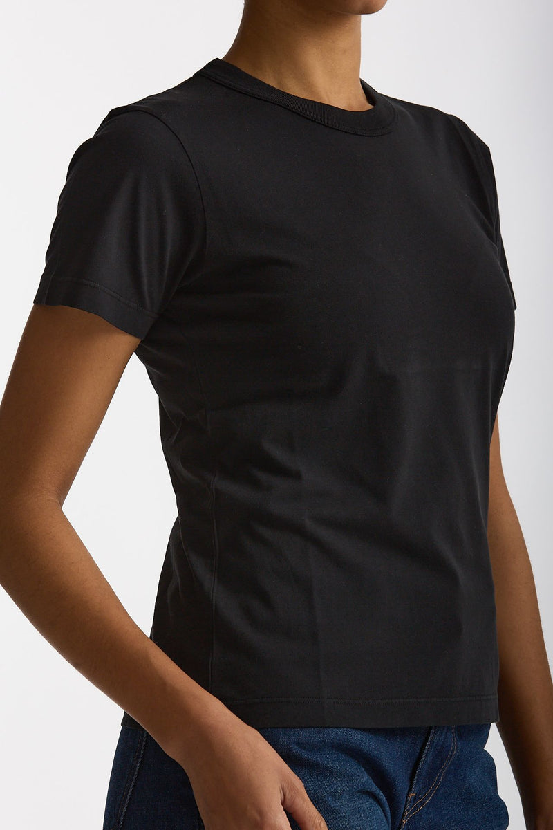 T-shirt basic in cotone nero donna Grifoni - 5