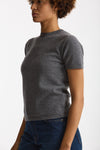 Maglia mezza manica in lana grigio donna Grifoni - 2