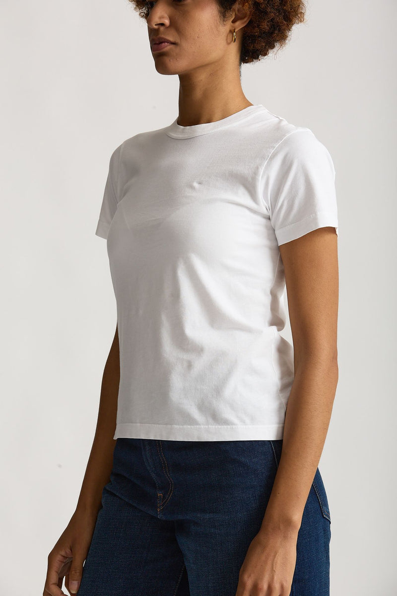 T-shirt basic in cotone bianco donna Grifoni - 2