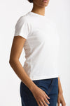 T-shirt basic in cotone bianco donna Grifoni - 4