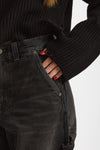 Jeans workwear SIBILLA Nero slavato donna Haikure - 5