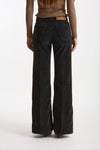 Pantaloni in velluto CLARA nero slavato donna Haikure - 3