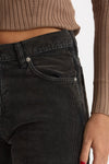 Pantaloni in velluto CLARA nero slavato donna Haikure - 5