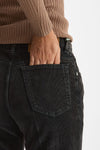 Pantaloni in velluto CLARA nero slavato donna Haikure - 6
