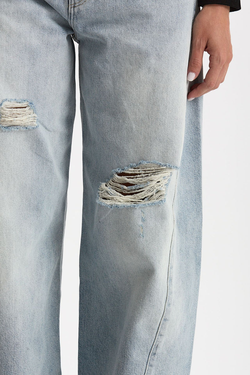 Jeans barrel CLYDE denim chiaro donna Haikure - 2
