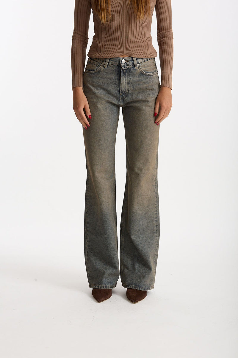Jeans wide leg KOREA vita alta donna Haikure - 2