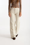 Pantaloni in velluto CLARA panna donna Haikure - 1