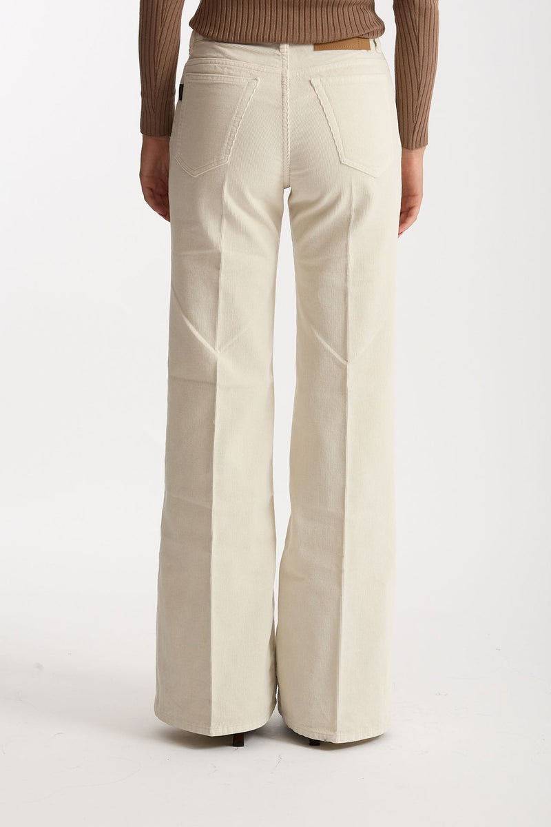 Pantaloni in velluto CLARA panna donna Haikure - 3