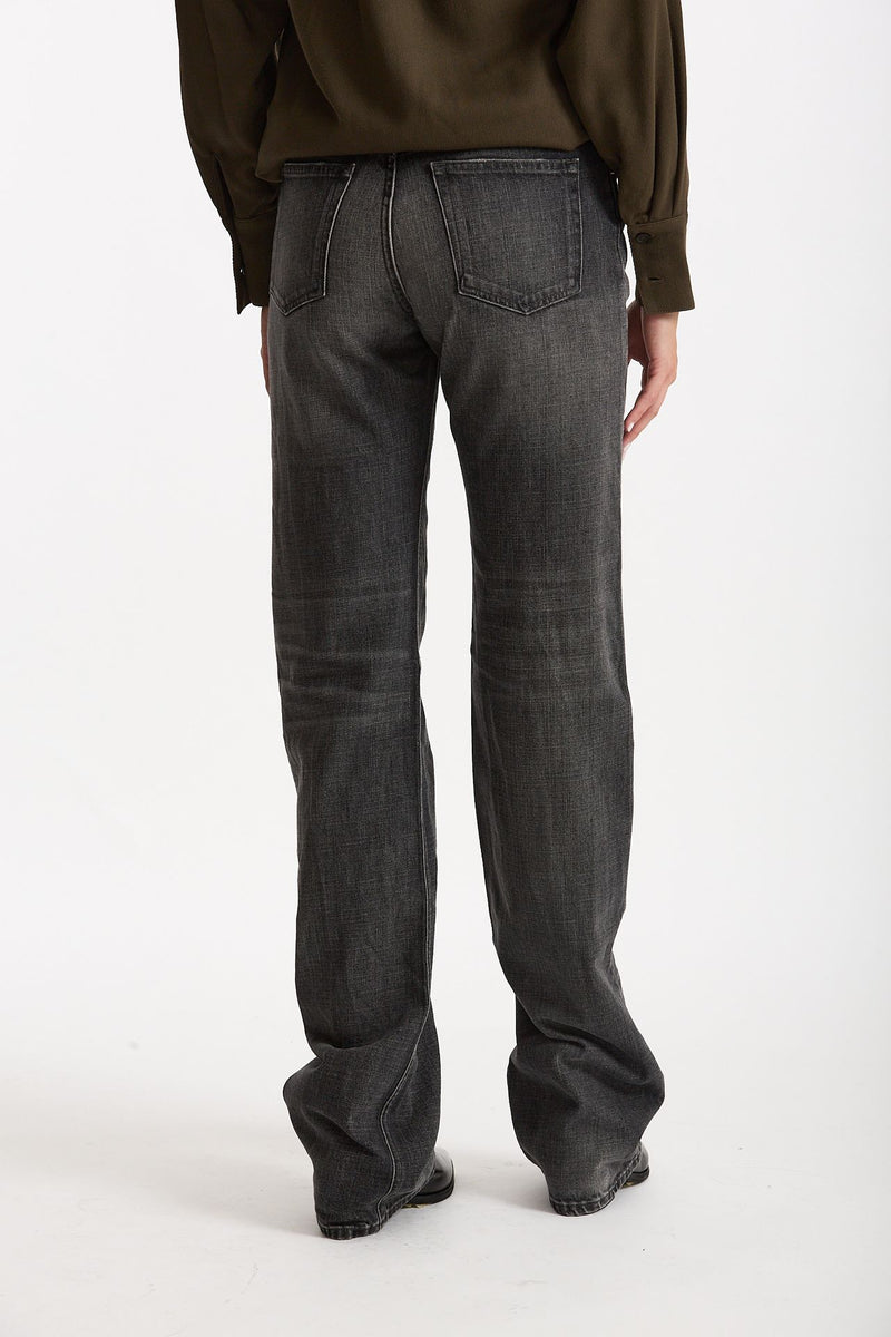 Jeans dritto STAR lavaggio grigio nero donna Haikure - 4