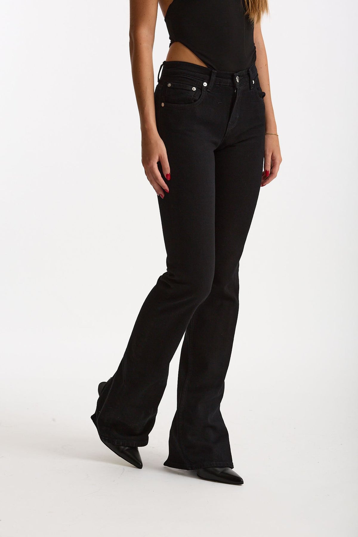 Jeans bootcut CHEWI nero donna Haikure - 3