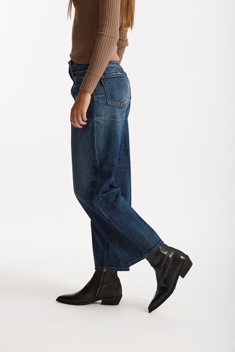 Jeans boy BETTY lavaggio blu scuro donna Haikure - 1