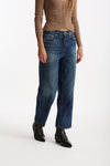 Jeans boy BETTY lavaggio blu scuro donna Haikure - 4