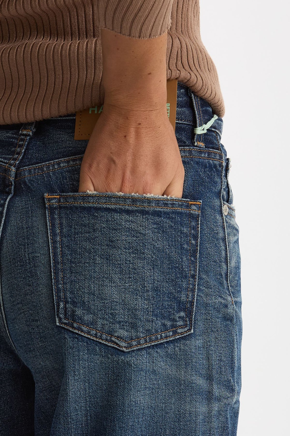 Jeans boy BETTY lavaggio blu scuro donna Haikure - 6