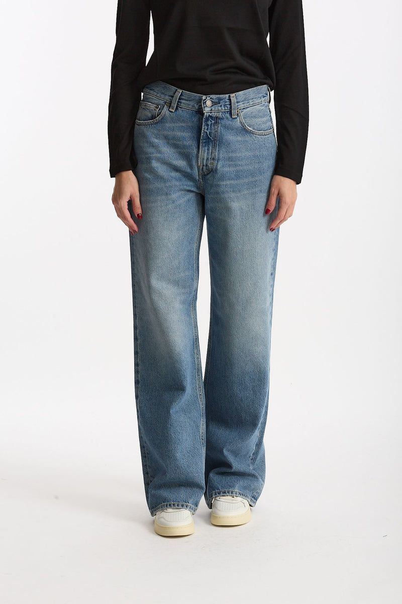 Jeans wide leg KOREA Vita alta donna Haikure - 2