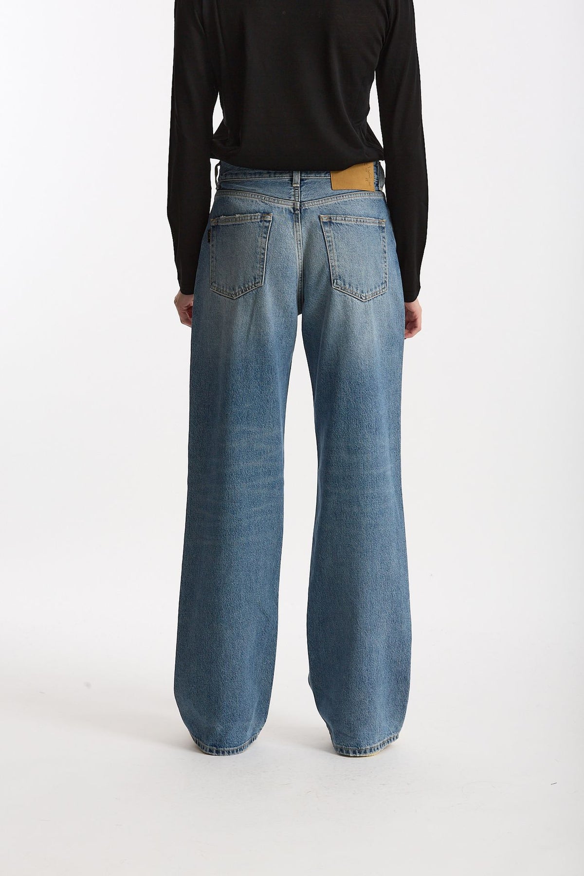 Jeans wide leg KOREA Vita alta donna Haikure - 3