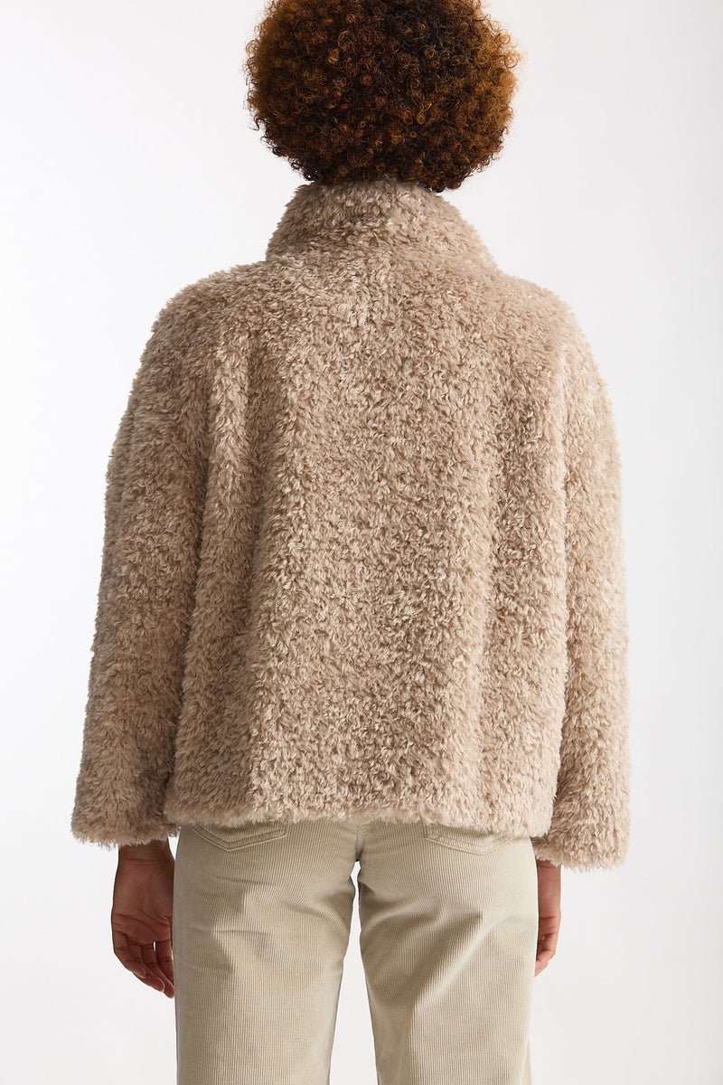 Eco pelliccia corta beige donna Herno - 3