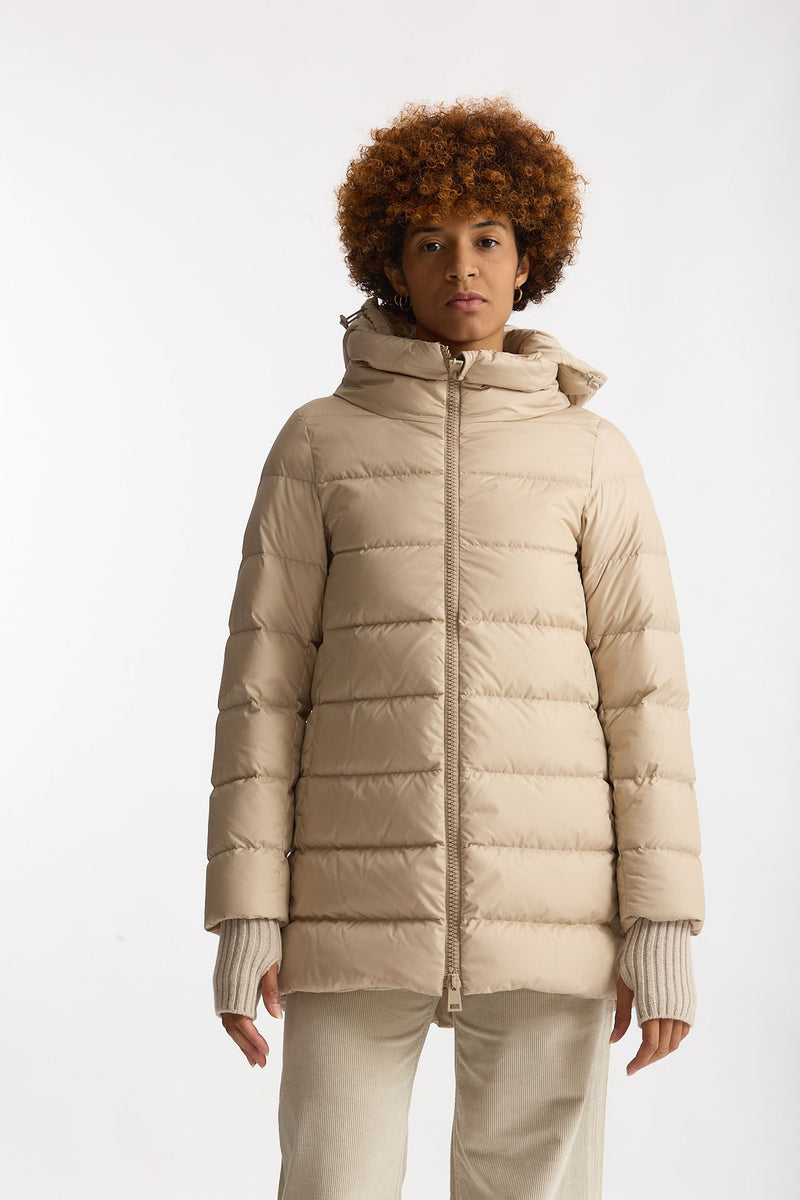 Piumino midi CHAMONIX in nylon beige donna Herno - 1