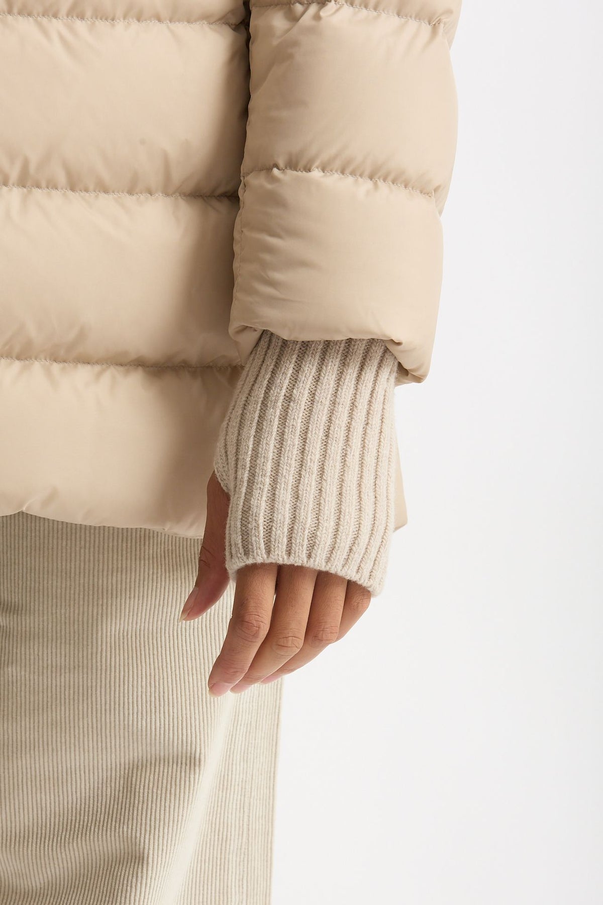 Piumino midi CHAMONIX in nylon beige donna Herno - 6