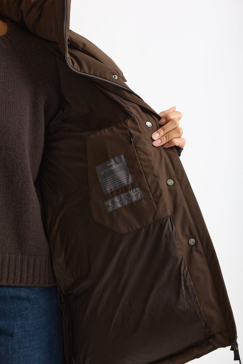 Piumino over windstopper marrone donna Herno - 7