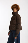 Piumino corto windstopper marrone donna Herno - 1