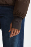 Piumino corto windstopper marrone donna Herno - 7