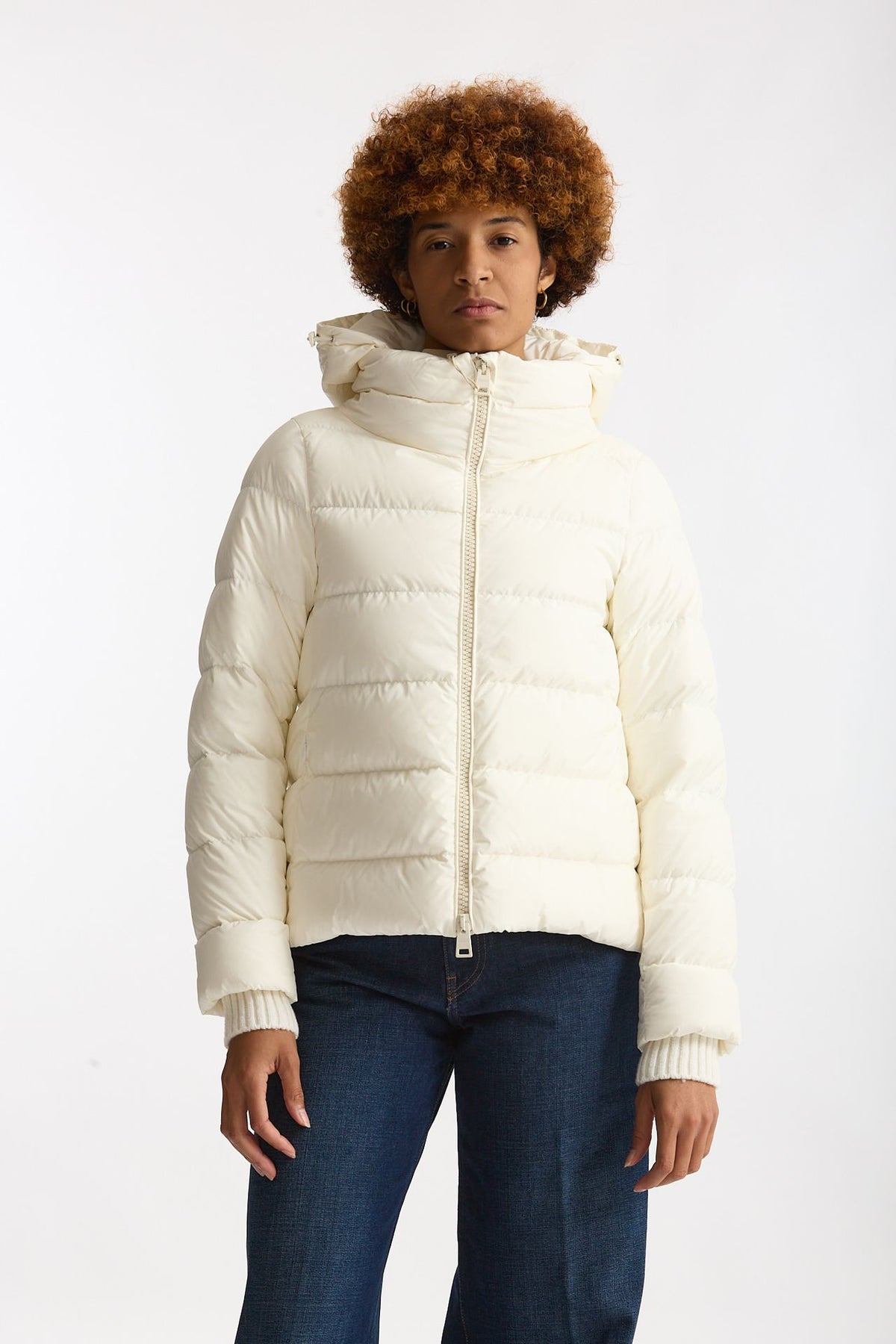 Piumino corto CHAMONIX in nylon bianco donna Herno - 1