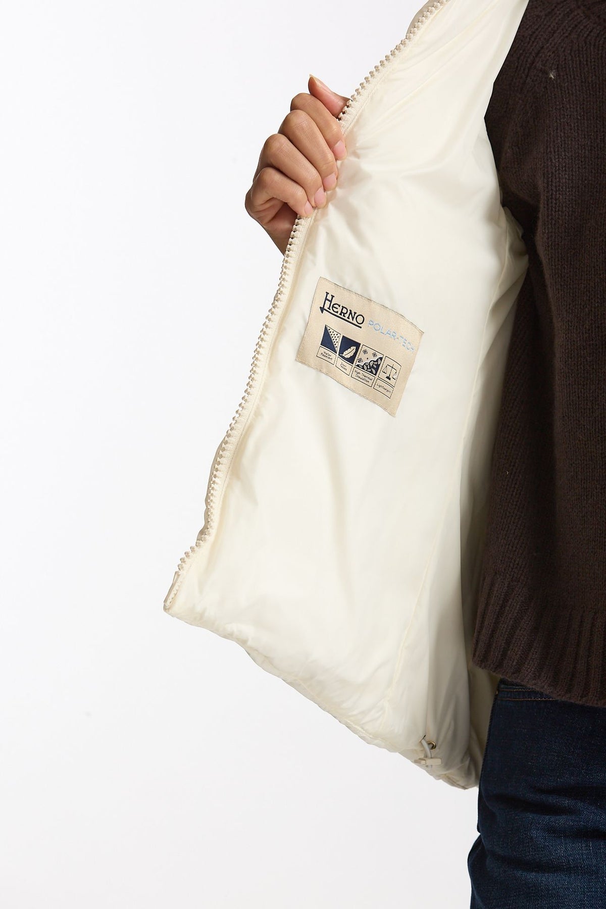 Piumino corto CHAMONIX in nylon bianco donna Herno - 6