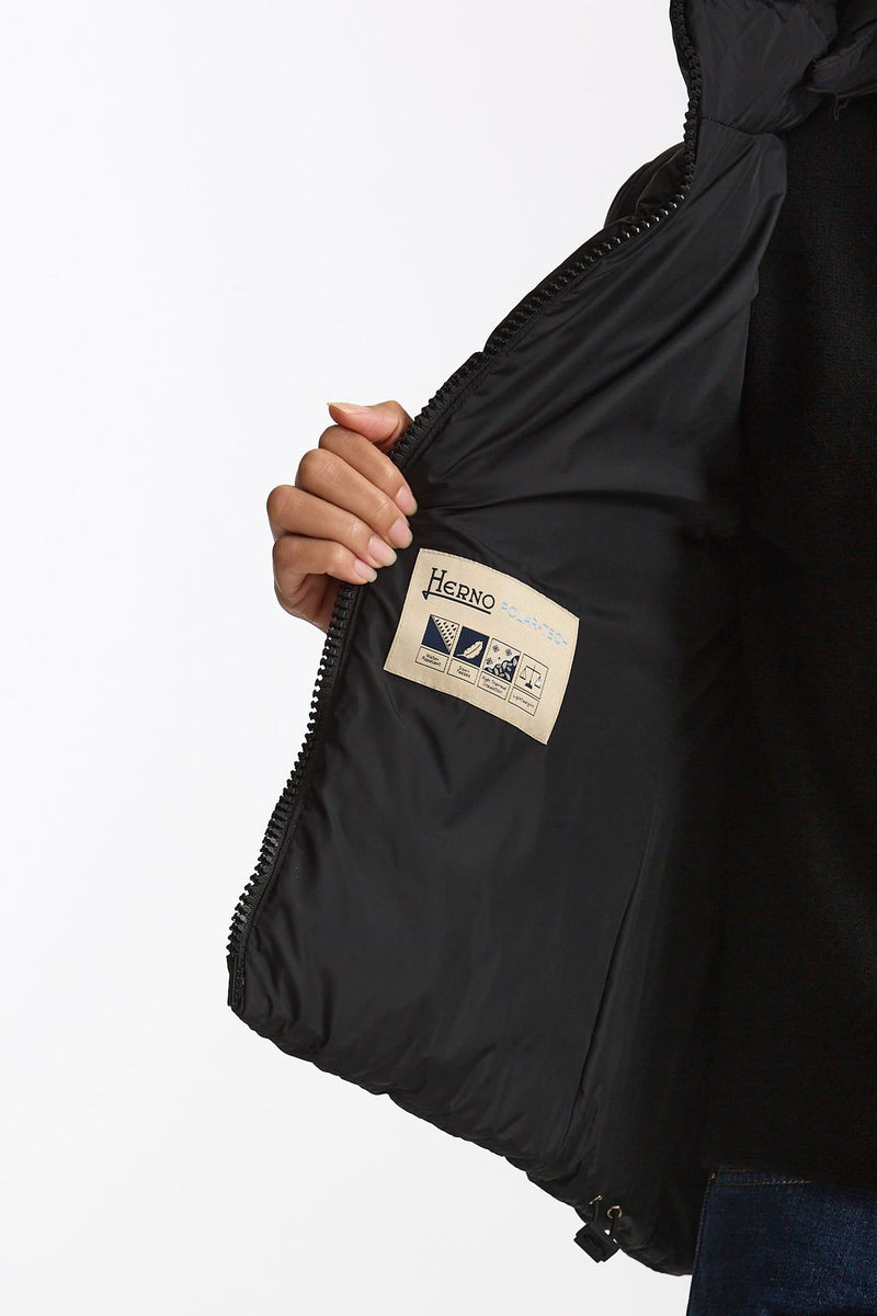 Piumino corto CHAMONIX in nylon nero donna Herno - 6