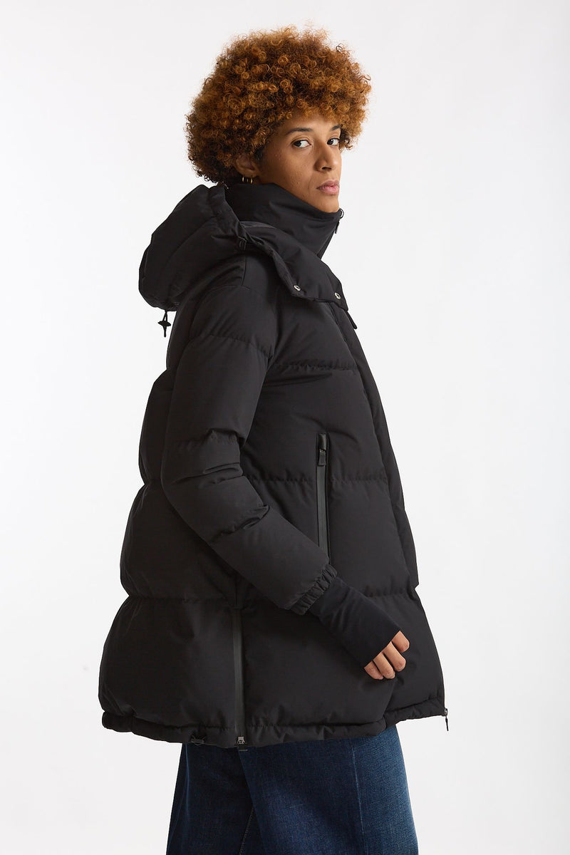 Piumino over windstopper nero donna Herno - 1