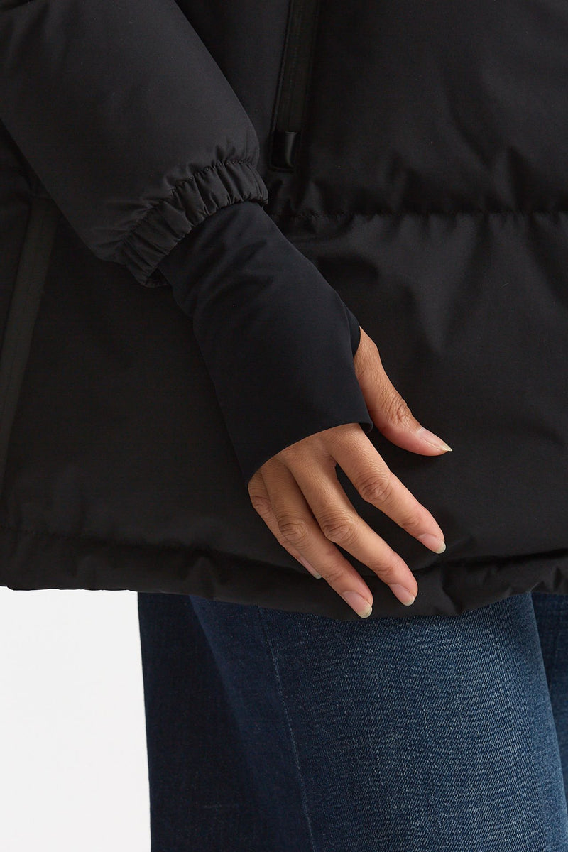 Piumino over windstopper nero donna Herno - 5