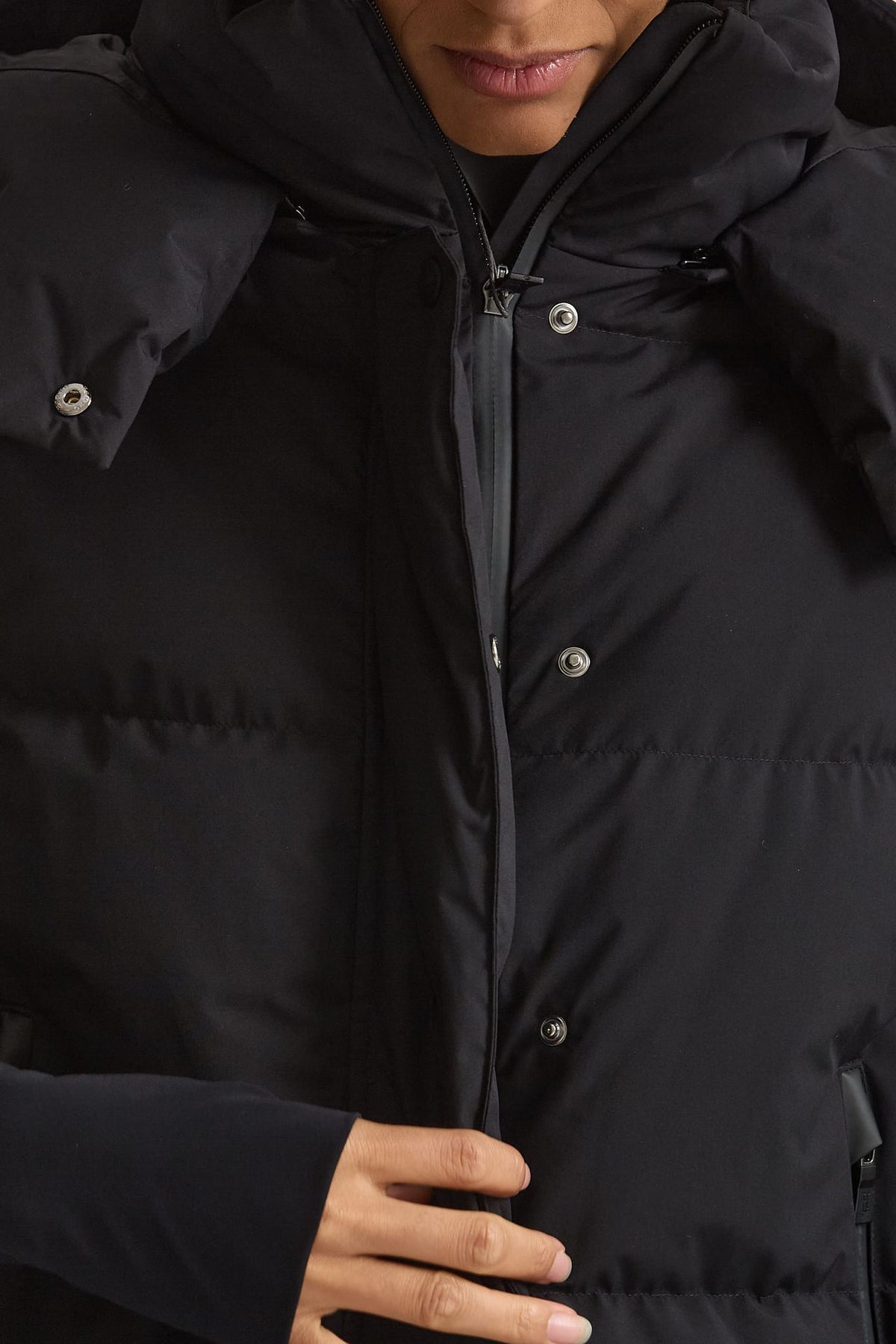 Piumino over windstopper nero donna Herno - 7