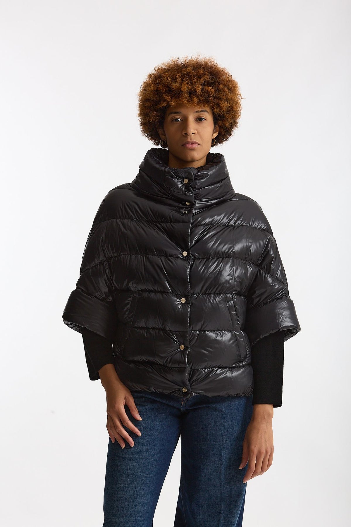 Cappa in nylon ultralight nero donna Herno - 1