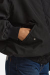 Bomber in gabardina di nylon nero donna Herno - 5