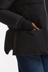 Piumino corto windstopper nero opaco donna Herno - 5