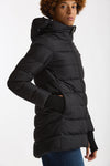Piumino midi CHAMONIX in nylon nero donna Herno - 1