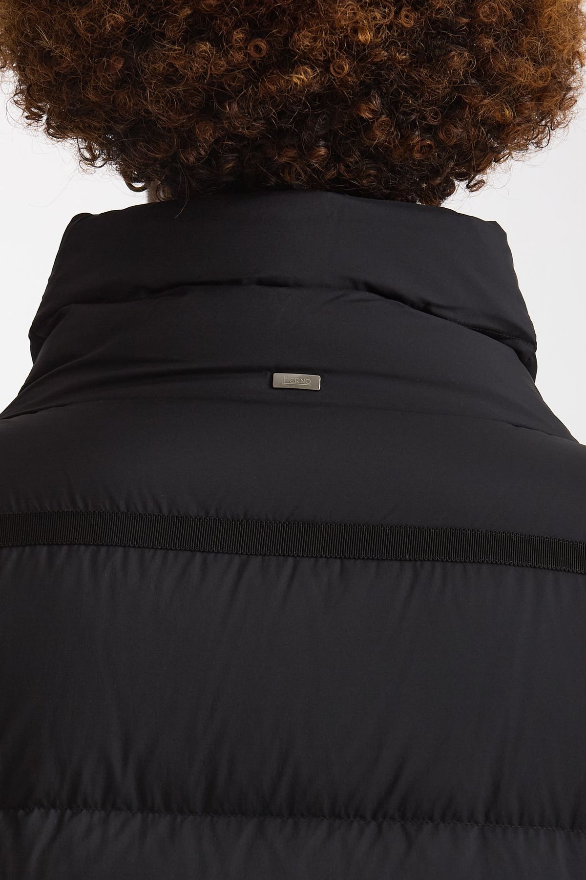 Piumino lungo nero donna Herno - 7