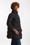 Piumino lungo nero donna Herno - 5