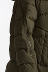 Piumino over verde militare donna Herno - 5