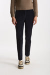 Pantalone slim in velluto LEYRE blu donna Incotex - 2