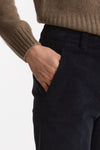 Pantalone slim in velluto LEYRE blu donna Incotex - 5