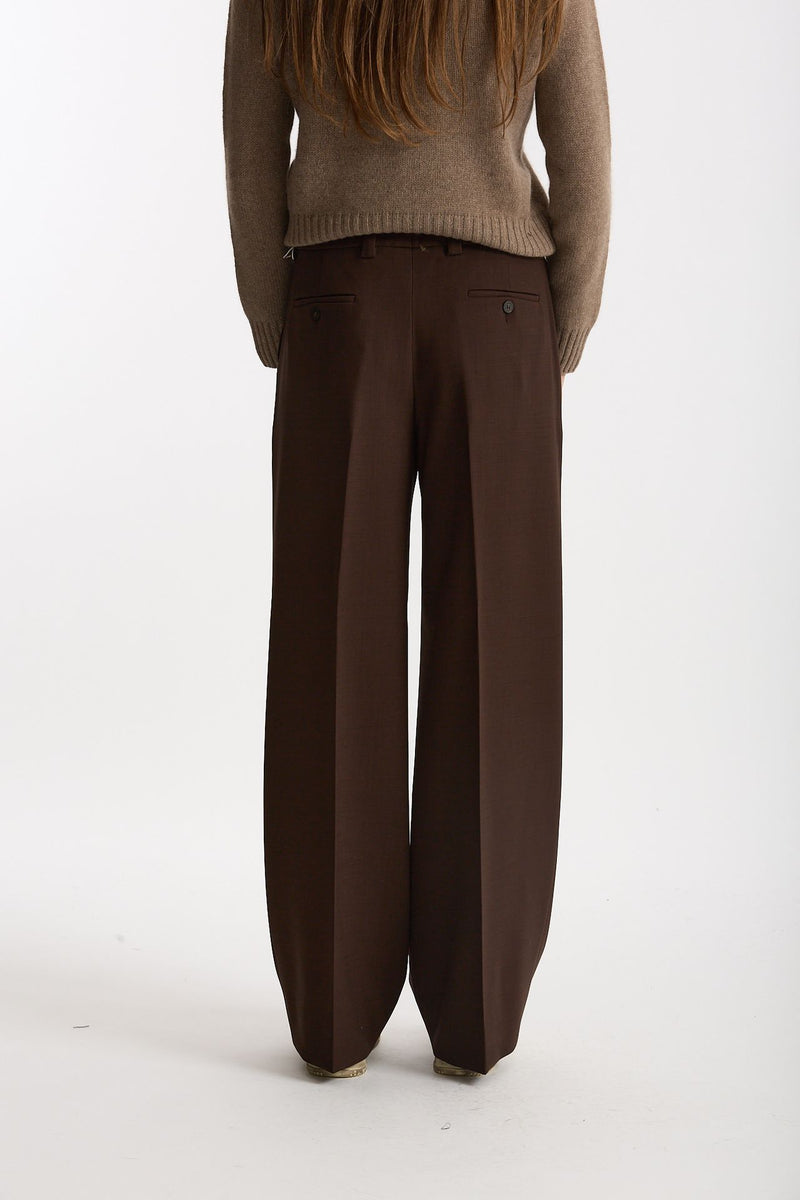 Pantalone ampio NEERA marrone donna Incotex - 4