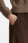 Pantalone ampio NEERA marrone donna Incotex - 5