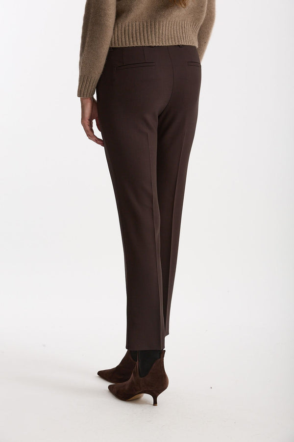 Pantalone slim KIMAMA marrone donna Incotex